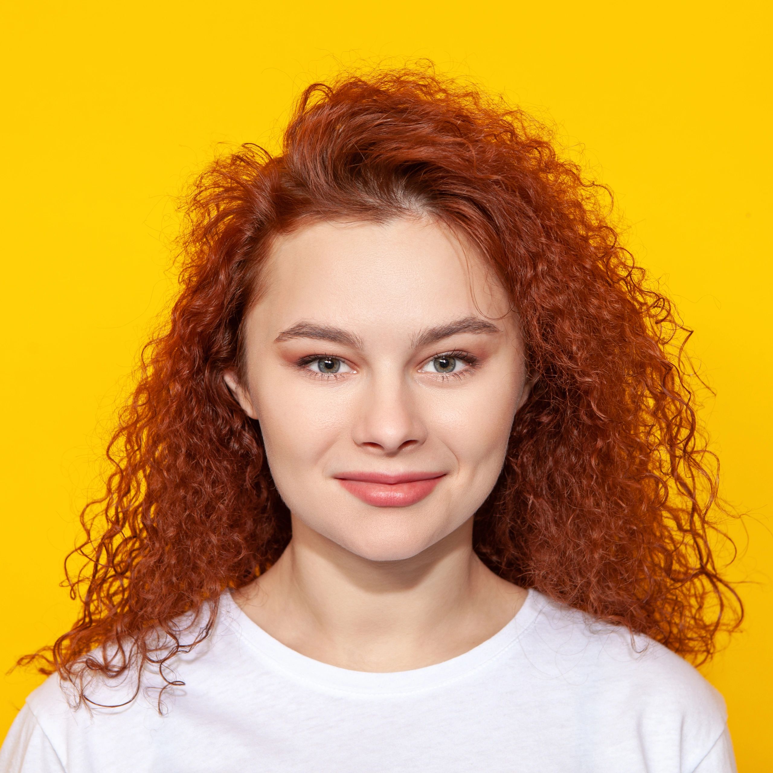 Smiling client portrait