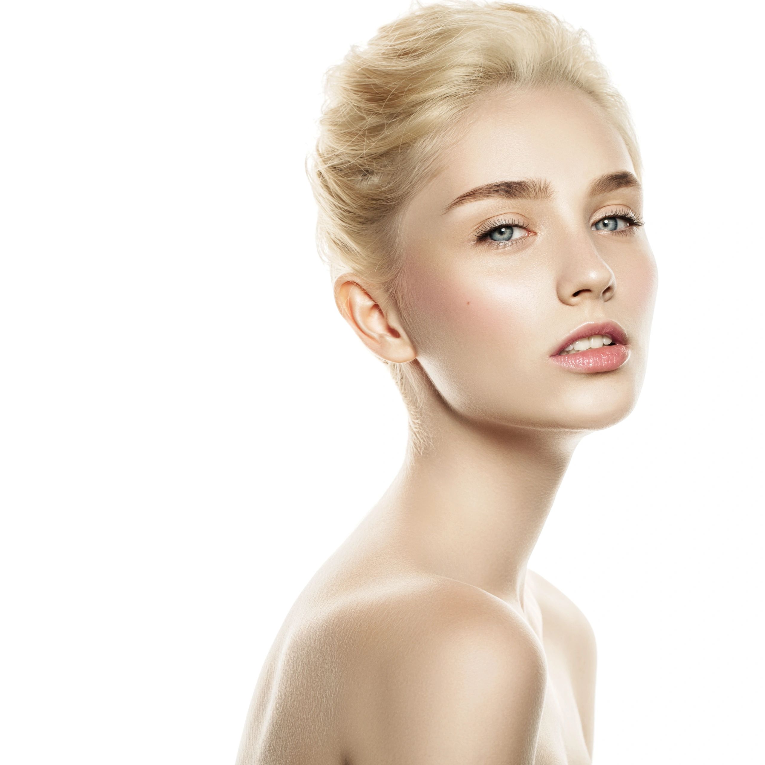 Portrait of a client with soft beauty look